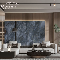 1220X2800MM Bamboo Charcoal Board - High Gloss PET Marble Design