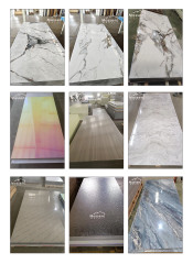 Bamboo Charcoal Board - 3D Printing Continuous Pattern High Gloss PET Marble Design