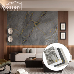 1220X2500MM Bamboo Charcoal Board - High Gloss PET Marble Design