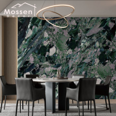 Bamboo Charcoal Board - 3D Printing Continuous Pattern High Gloss PET Marble Design