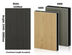 1220*2600MM Bamboo Charcoal Board - Wood Grain Design