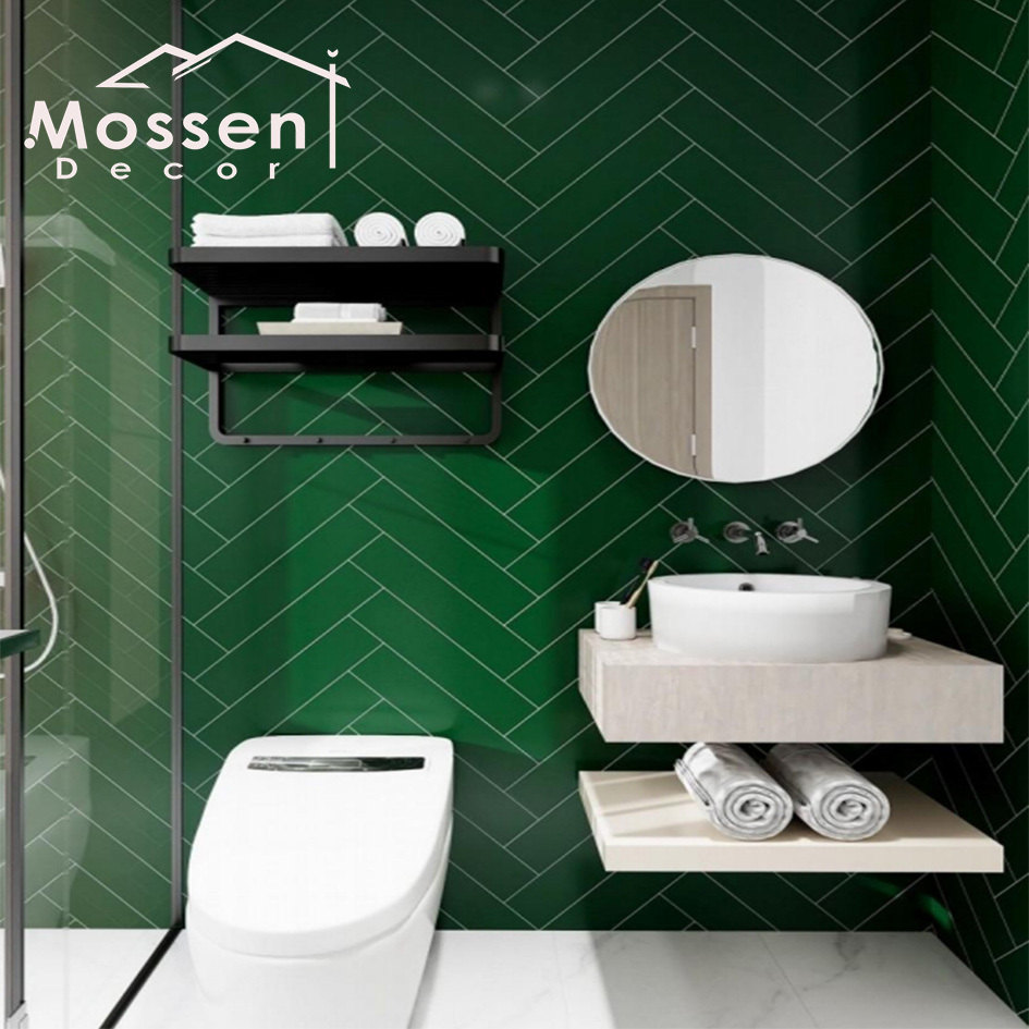Waterproof Green Honeycomb Pattern Durable SPC Wall Panel