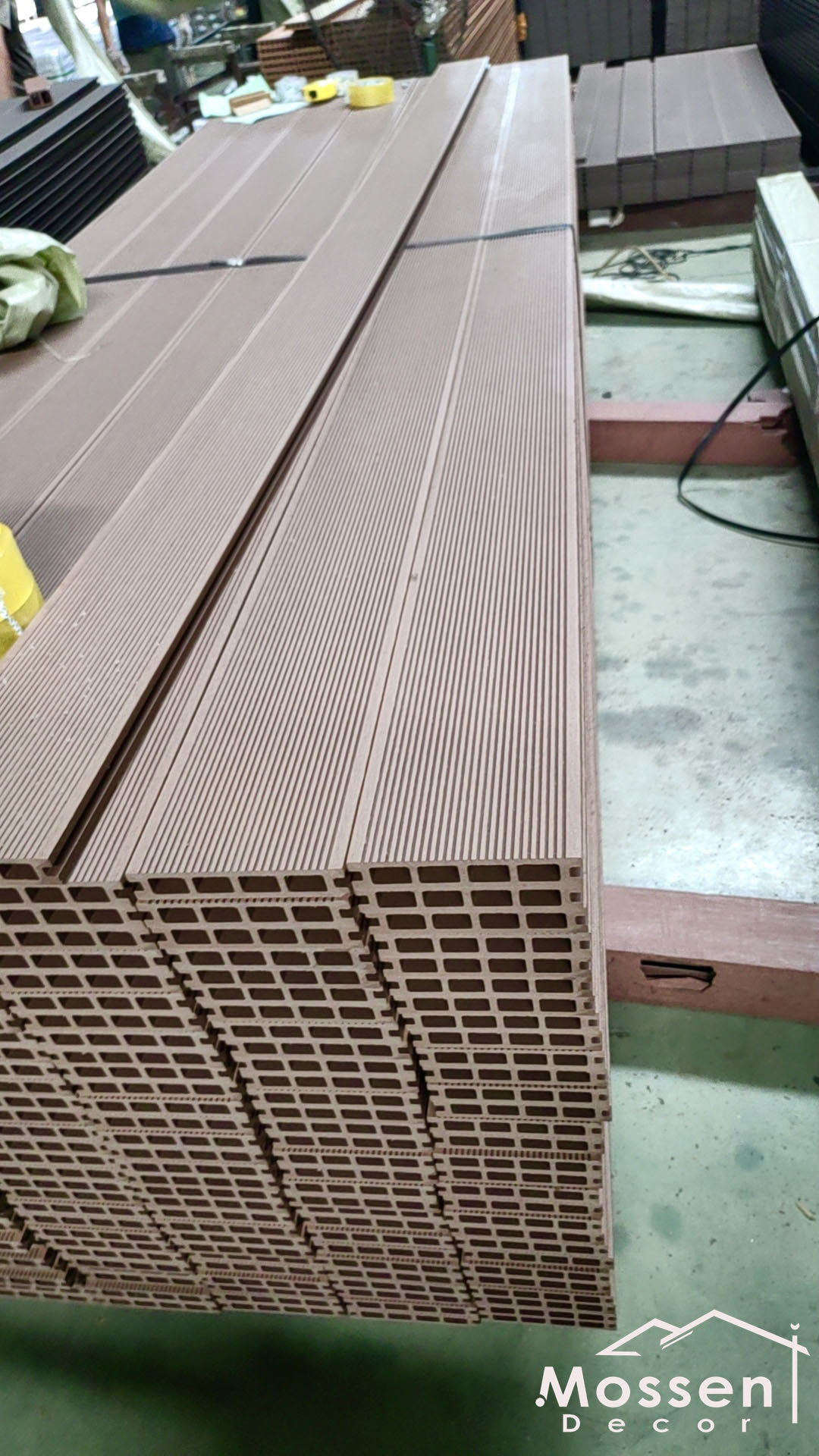 140X25X3000MM 1st Gen Outdoor Strip Style Square Hole WPC Decking