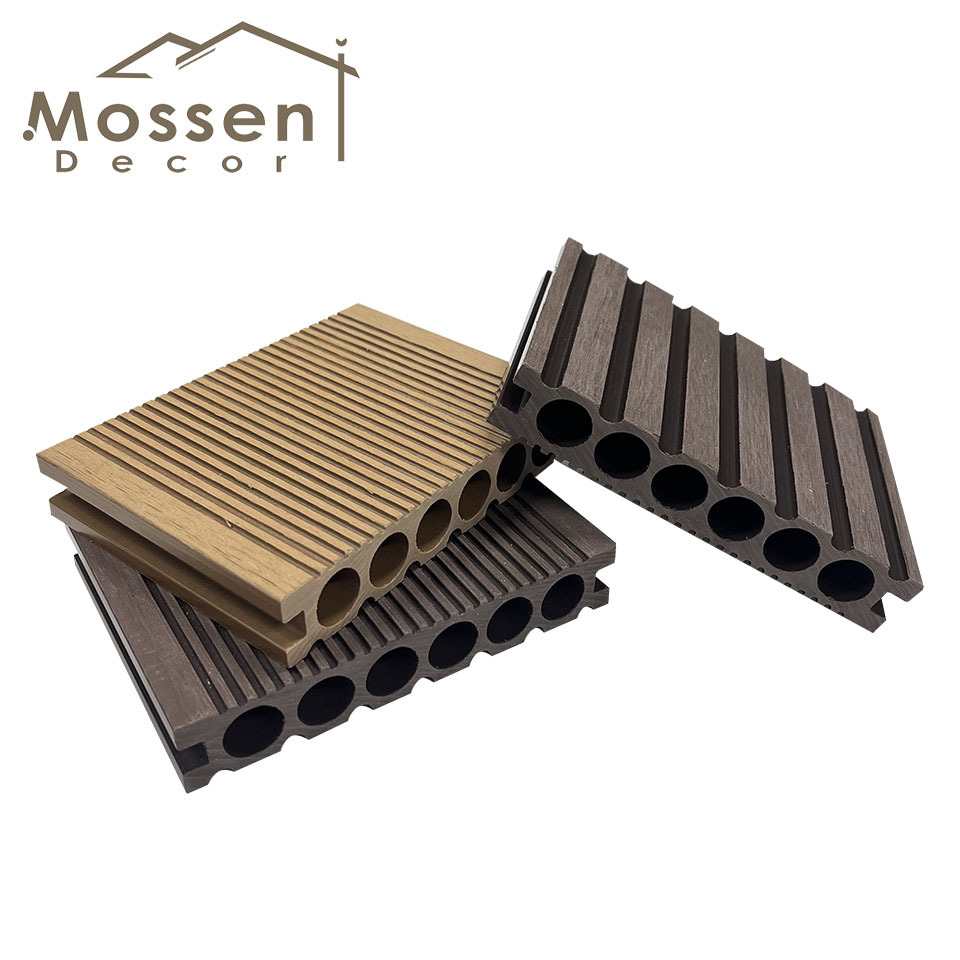 140X25X3000MM 1st Gen Outdoor Strip Style Round Hole WPC Decking
