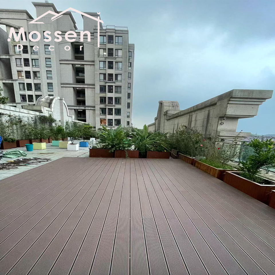 140X25X3000MM 1st Gen Outdoor Strip Style Round Hole WPC Decking