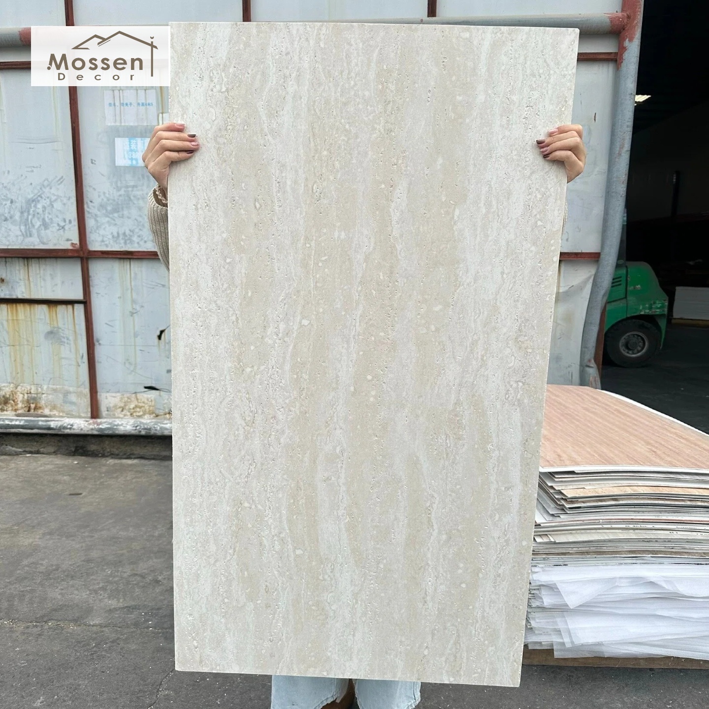 Printed Travertine Soft Stone Wall Panel - Flexible Lightweight for Exterior Accent Wall