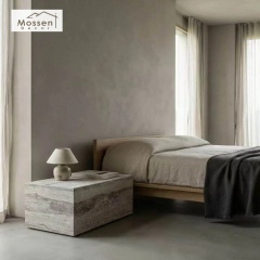 3D Printed Travertine Soft Stone Panel Modern Textured Wall Decor for Living Room