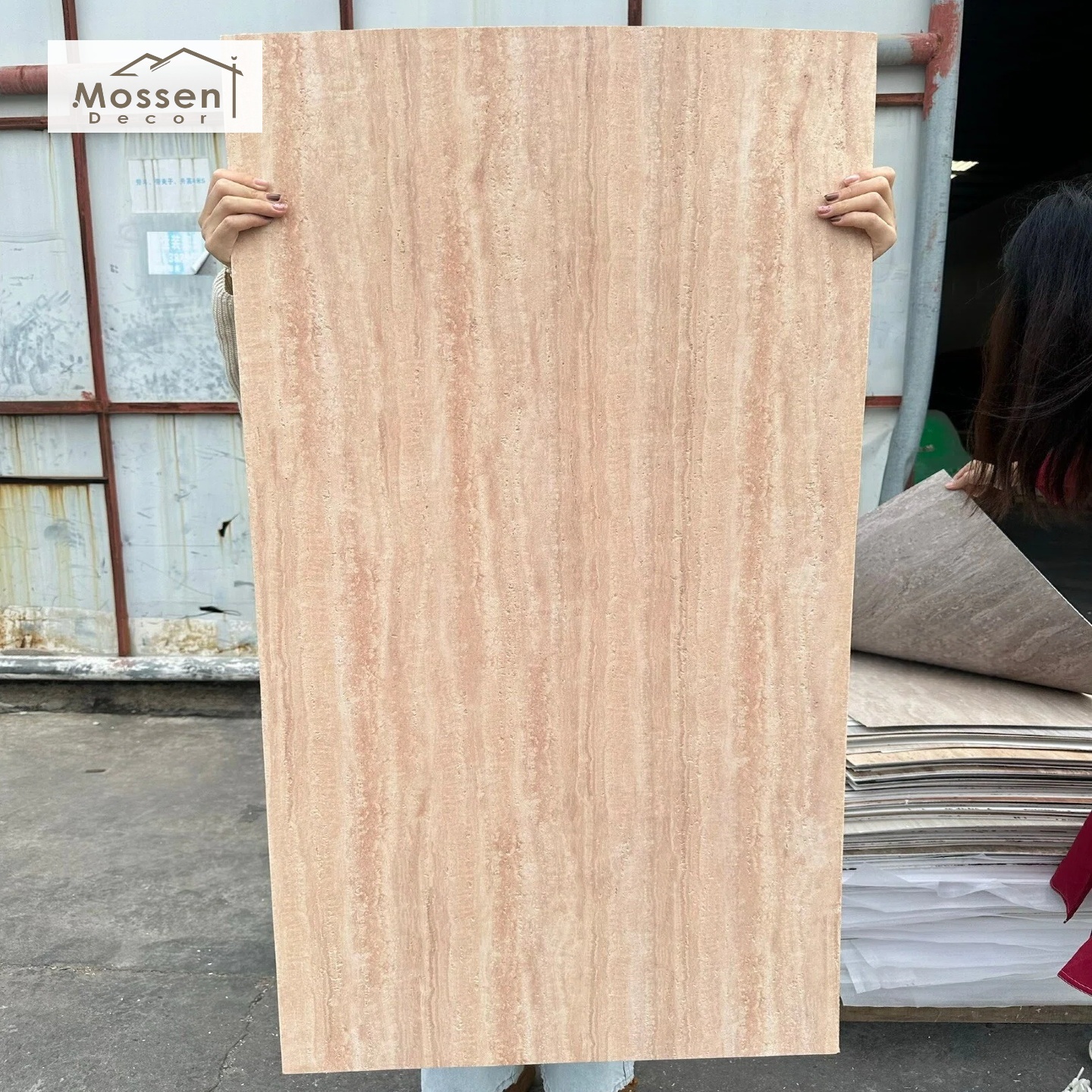 Flexible Travertine Wall Cladding Exterior Lightweight UV-Resistant Soft Stone Panel