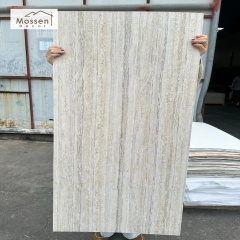 Flexible Travertine Wall Cladding Exterior Lightweight UV-Resistant Soft Stone Panel
