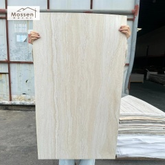MCM Flexible Stone Travertine Panel A2 Fireproof Waterproof Lightweight Wall Cladding