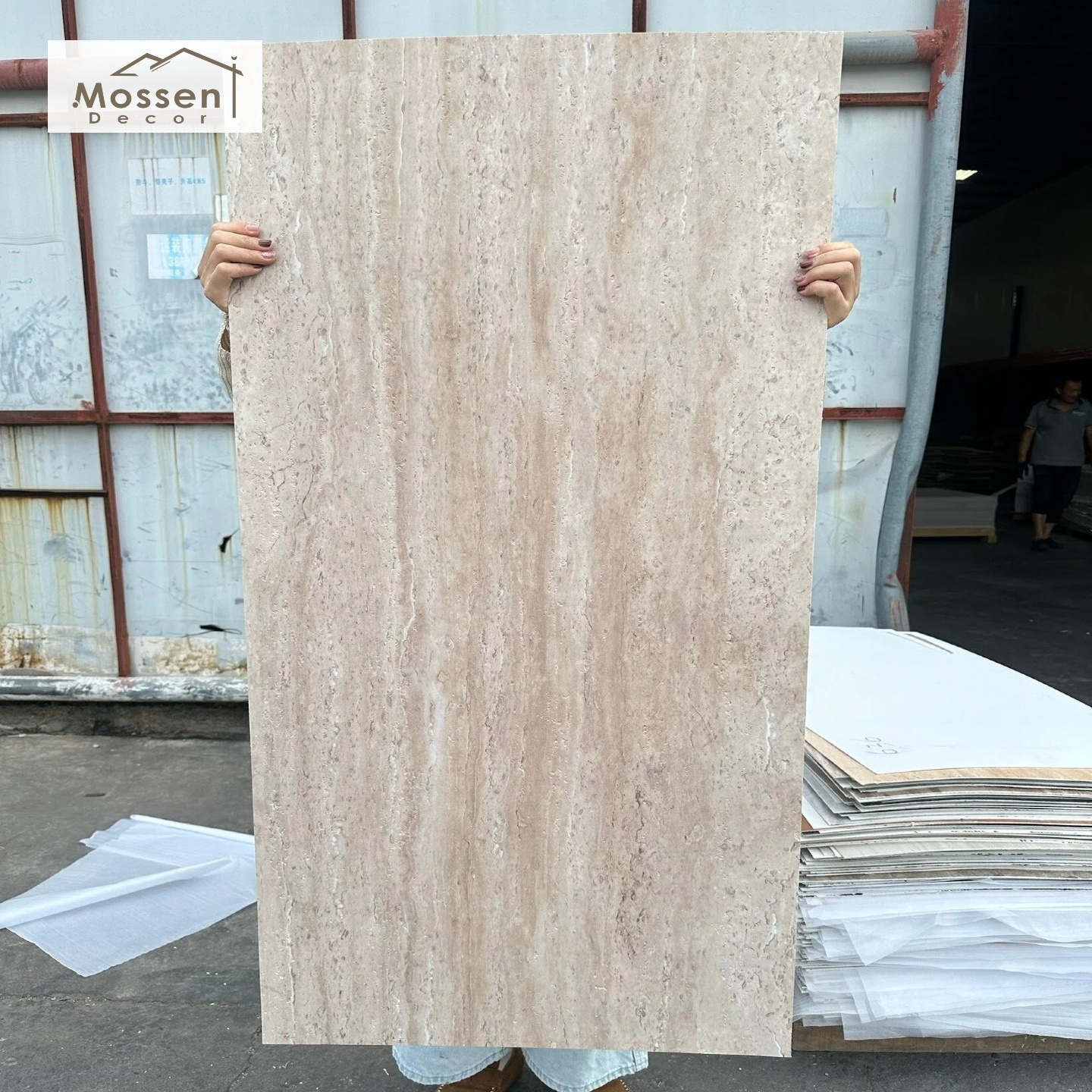 DIY Lightweight Travertine Soft Stone Panel No Mortar Easy Install Wall Veneer