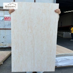 Anti-UV Exterior Soft Stone Cladding Travertine Print Weatherproof Facade Veneer