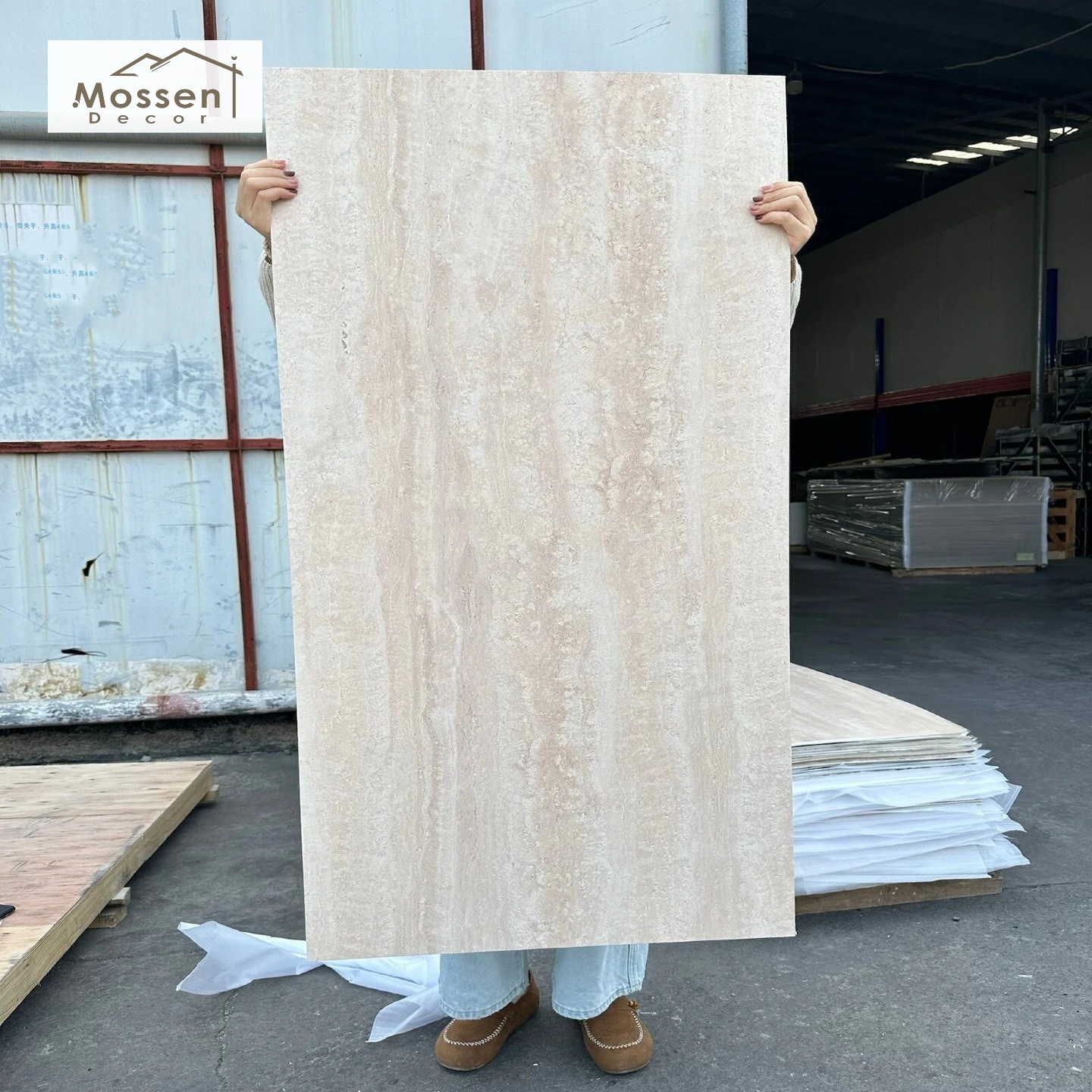 Beige Travertine Soft Stone Panel Factory Wholesale MCM Flexible Wall Veneer