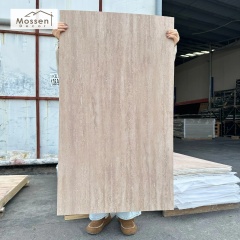 Ultra-Thin 3-5mm Travertine Soft Stone Panel Lightweight Flexible Wall Veneer