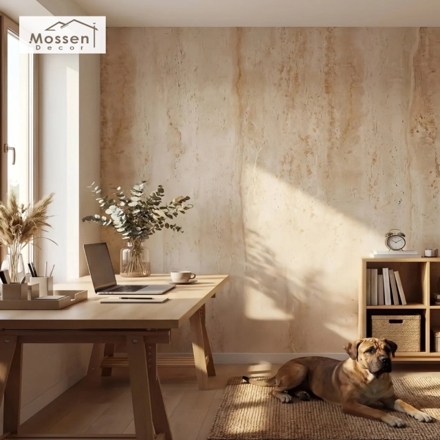 Beige Travertine Soft Stone Panel Factory Wholesale MCM Flexible Wall Veneer