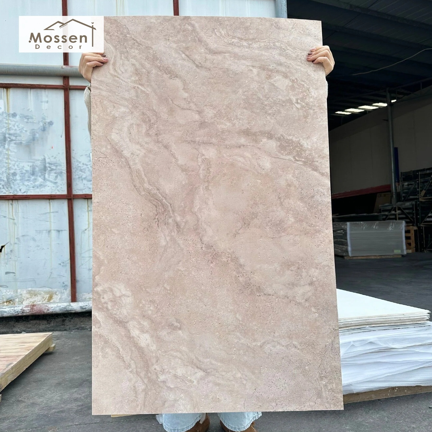 Ultra-Thin 3-5mm Travertine Soft Stone Panel Lightweight Flexible Wall Veneer