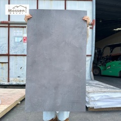 Dark Gray Printed Travertine Soft Stone Panel Flexible MCM Wall Cladding