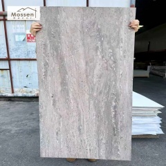 Bendable Travertine Stone Veneer for Curved Wall Flexible Soft Stone Panel Cladding