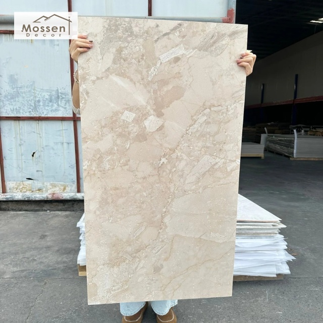 Luxury Printed Travertine Soft Stone Panel Hotel Lobby Wall Cladding MCM Veneer