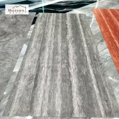 Black Travertine Look Soft Stone Panel Dark Flexible MCM Wall Cladding for Minimalist Design