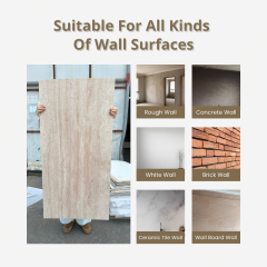 Flexible Travertine Soft Stone Panel for Retail Store Waterproof Lightweight Stone Veneer