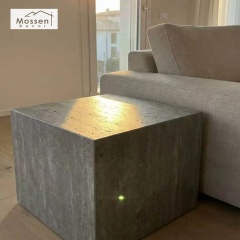 Curved Wall Stone Veneer Flexible Travertine Soft Stone Panel for Arched Ceiling Cladding