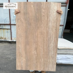 Indoor Outdoor Travertine Soft Stone Panel Dual Application MCM Stone Veneer for Home Garden Wall