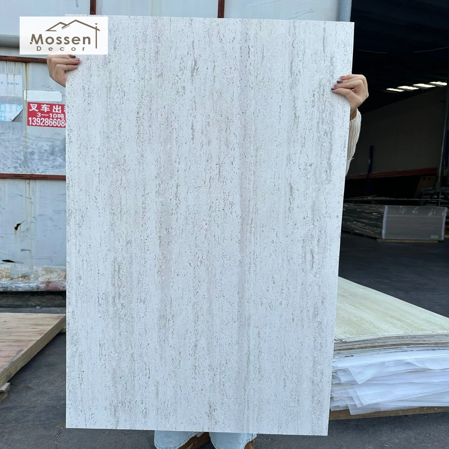 Travertine Soft Stone Panel for Interior Feature Wall Flexible MCM Material Bedroom TV Living Room Background
