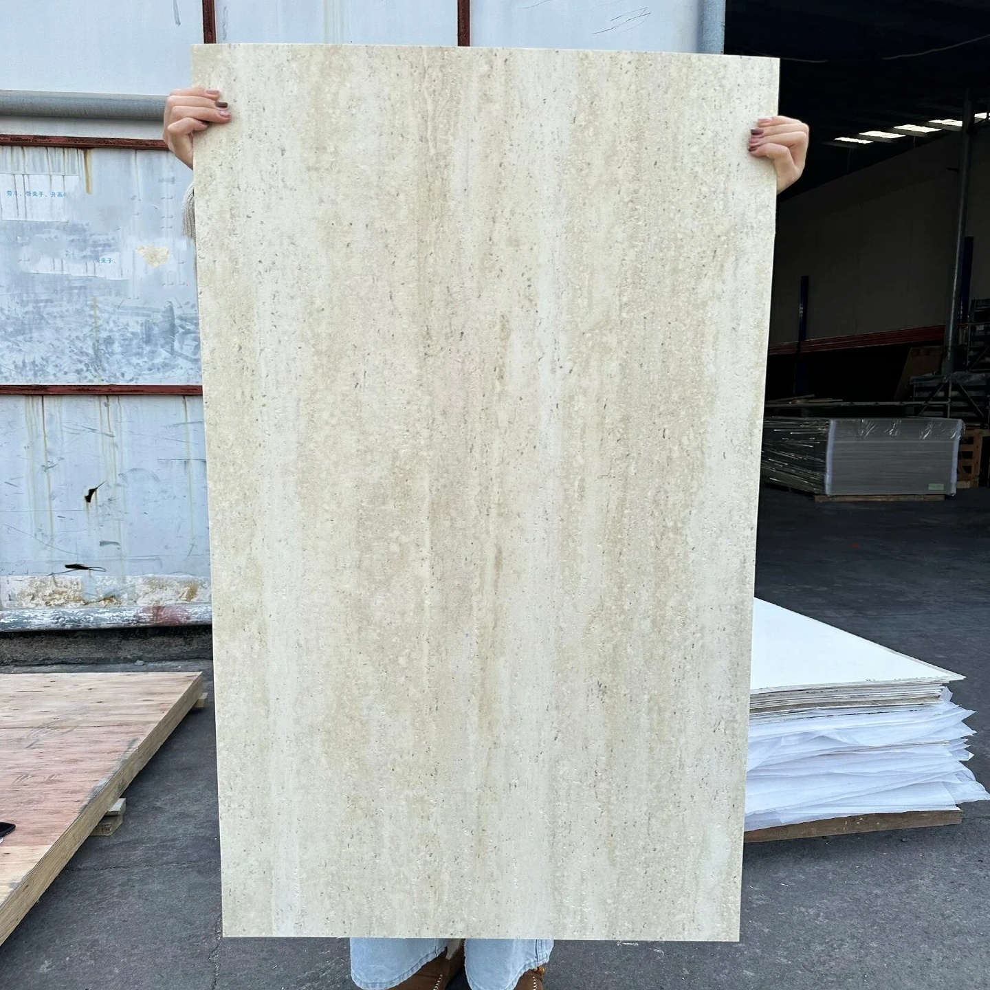 3D Textured Travertine Soft Stone Panel Decorative Printed Flexible Stone for Modern Feature Wall