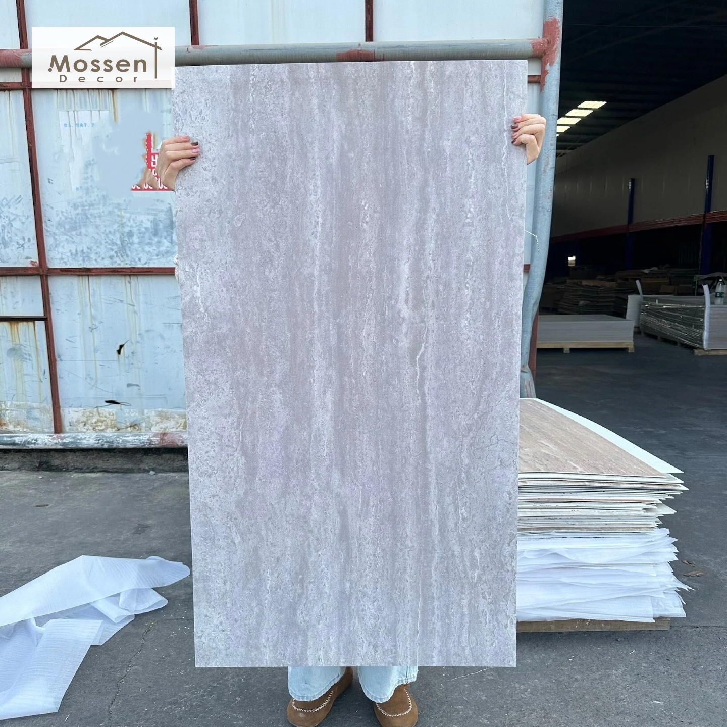 Travertine Soft Stone Panel for Interior Feature Wall Flexible MCM Material Bedroom TV Living Room Background