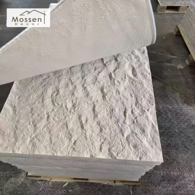 Eco-Friendly Starry Stone Wall Panel – Green MCM Soft Stone Building Material