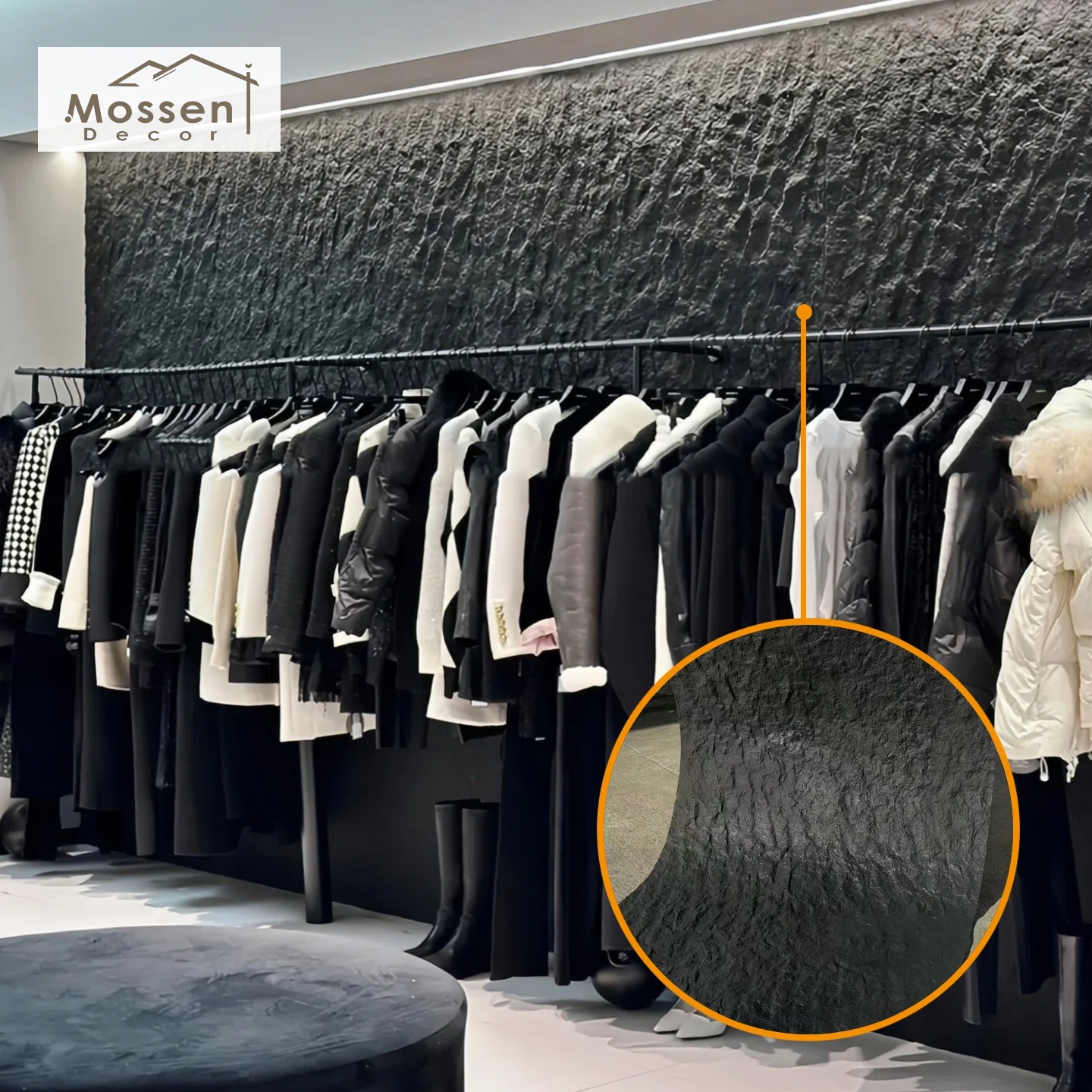 Starry Stone Wall Panel for Hotels & Commercial Spaces – Flexible MCM Stone Decor