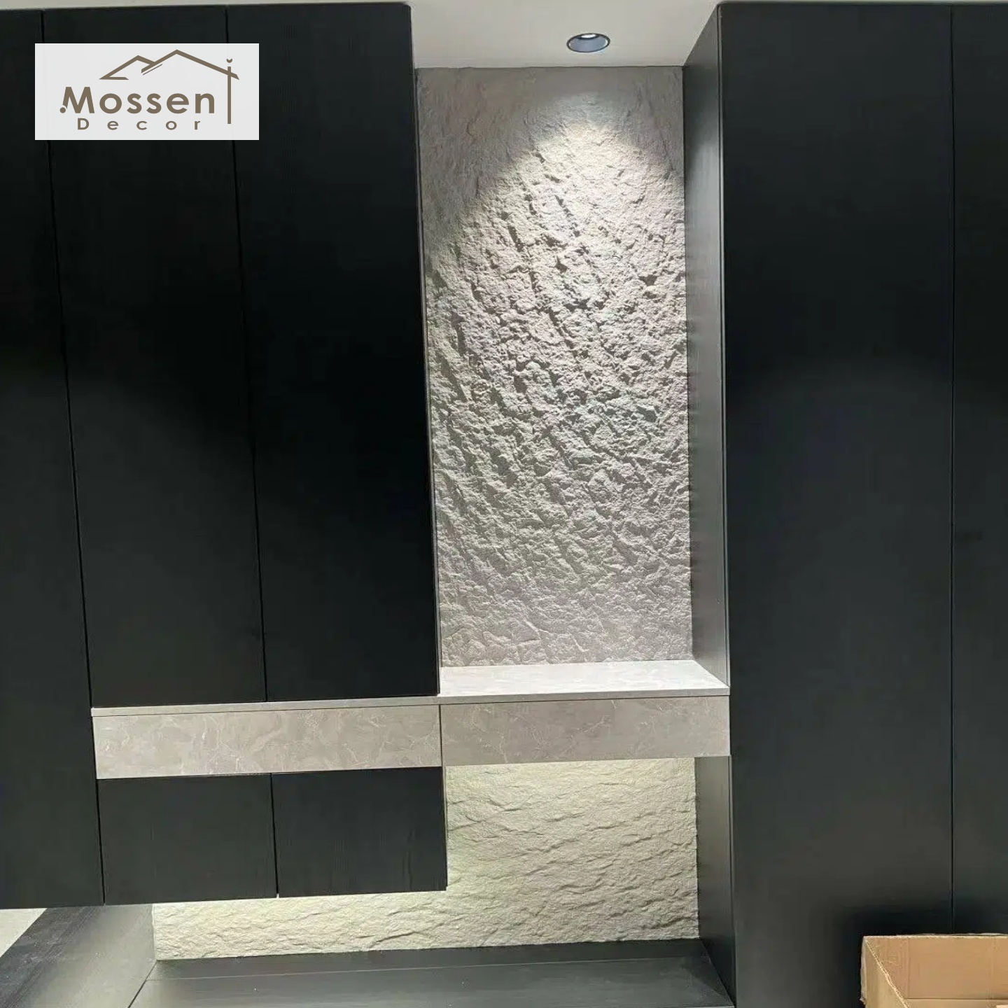 Starry Stone Wall Panel Modern Design – Textured Soft Stone Veneer for Interiors