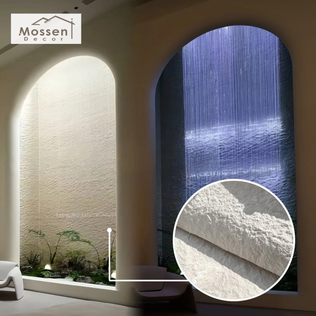 Starry Stone Wall Panel for Hotels & Commercial Spaces – Flexible MCM Stone Decor