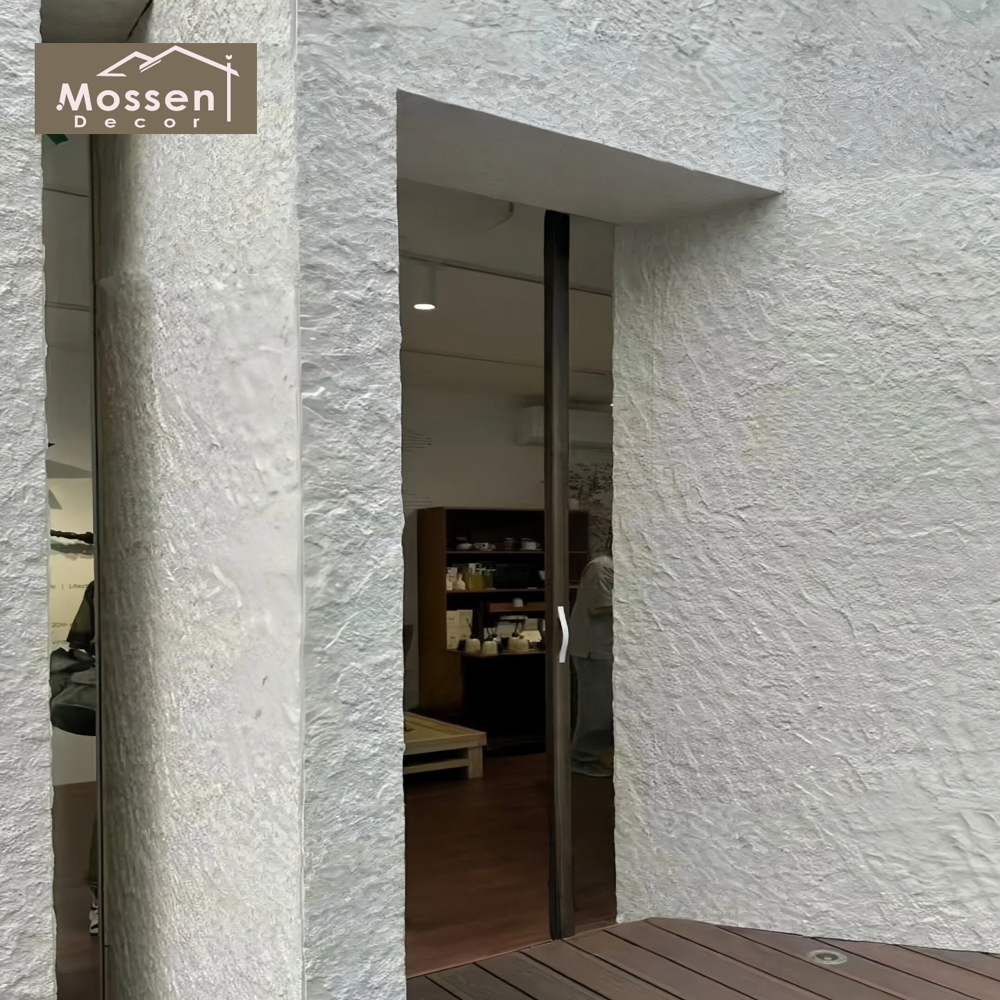 Eco-Friendly Starry Stone Wall Panel – Green MCM Soft Stone Building Material