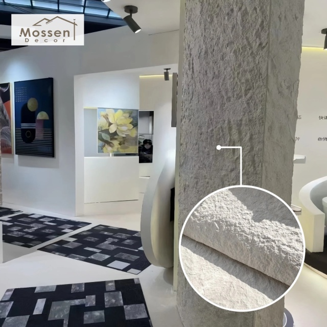 Starry Stone Wall Panel for Hotels & Commercial Spaces – Flexible MCM Stone Decor