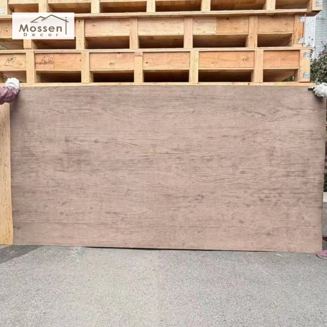 Wood Grain MCM Flexible Stones for Hotels Commercial Interior Wall Cladding Supplier