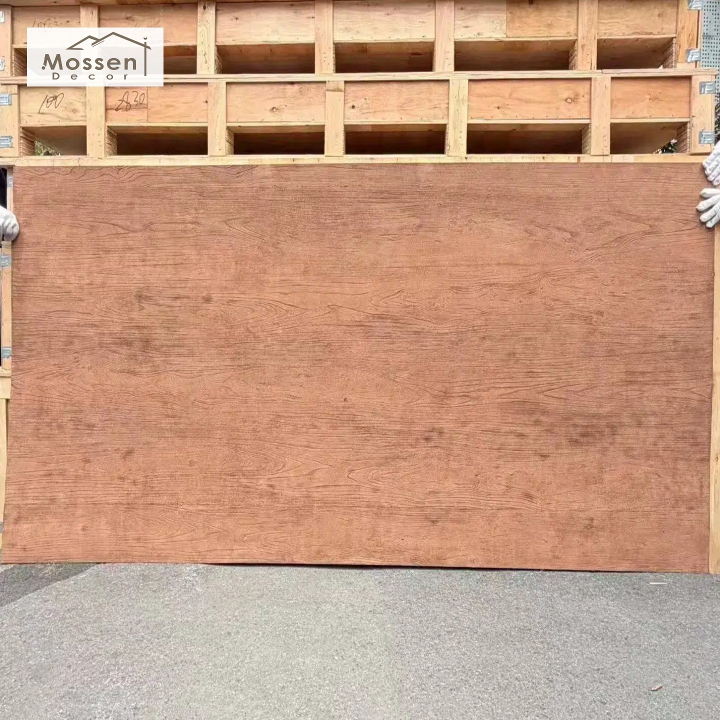 Wood Grain MCM Flexible Stones for Hotels Commercial Interior Wall Cladding Supplier