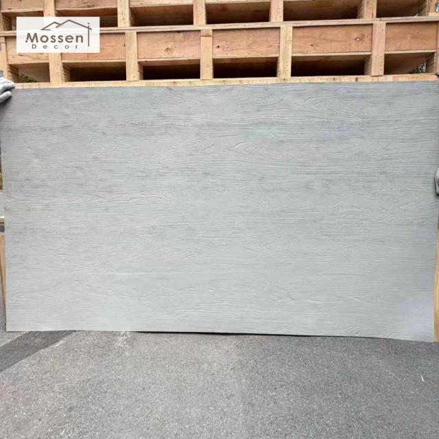 Interior Exterior Wood Grain Panels Waterproof Flexible Stone Wall Cladding