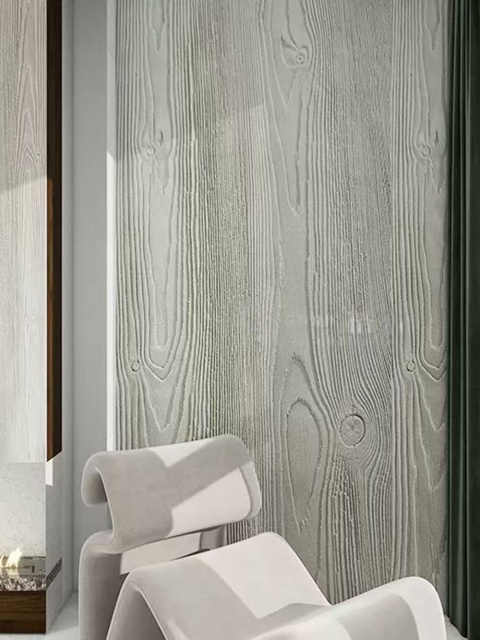 Interior Exterior Wood Grain Panels Waterproof Flexible Stone Wall Cladding