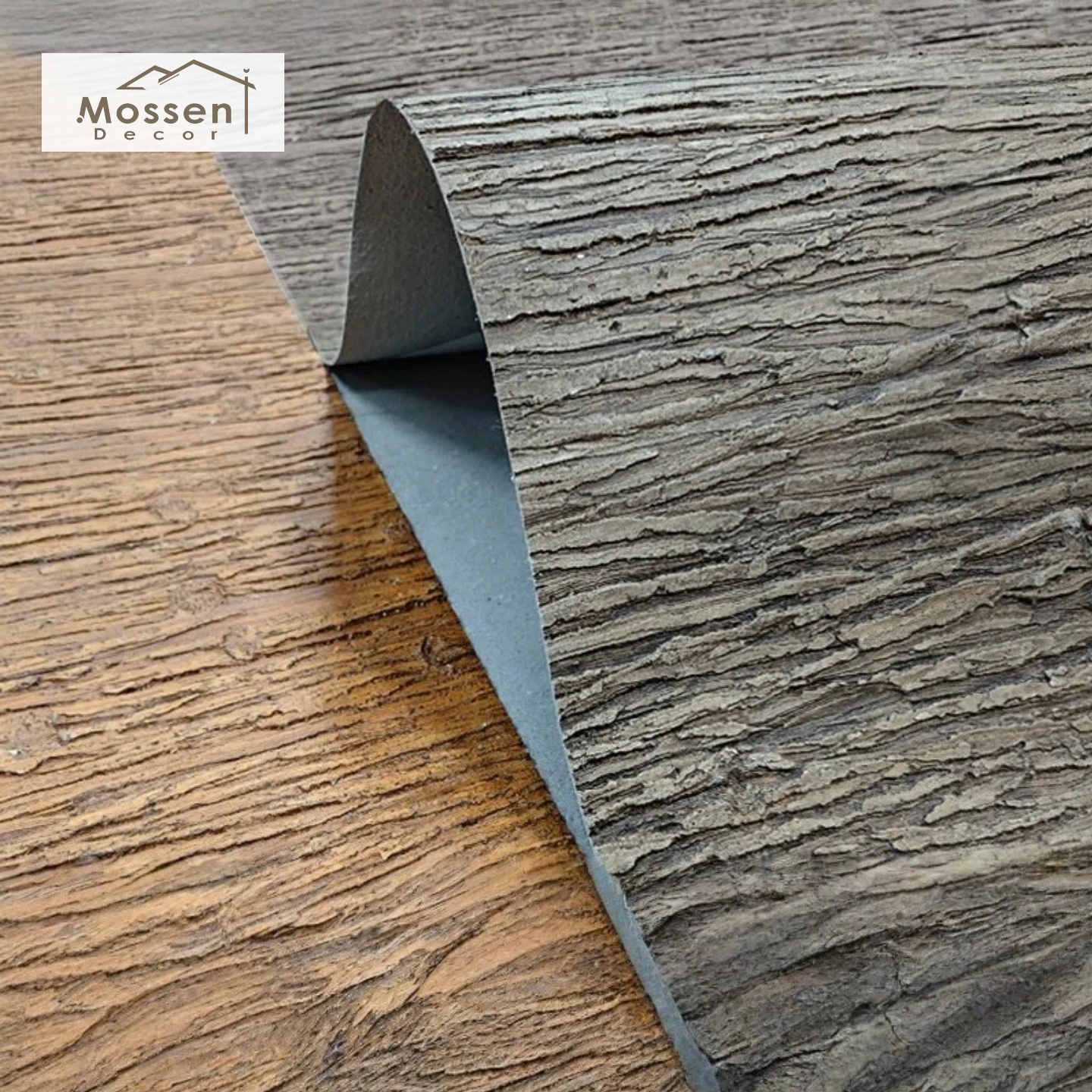 Flexible Wood Bark Stone Veneer Natural Tree Texture Lightweight Stone Cladding