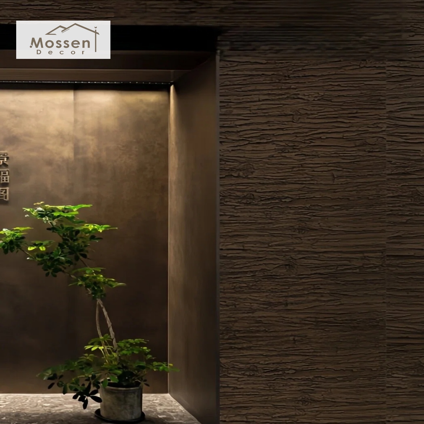 Bendable Tree Bark Stone Panels Eco-Friendly CE Certified Green Wall Cladding