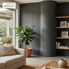 Burnt Wood Soft Stone Wall Panels for Villa Interior Decorative Wall Cladding with Charred Texture Finish