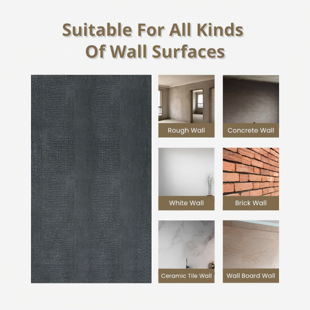 Burnt Wood Soft Stone Wall Panels for Villa Interior Decorative Wall Cladding with Charred Texture Finish