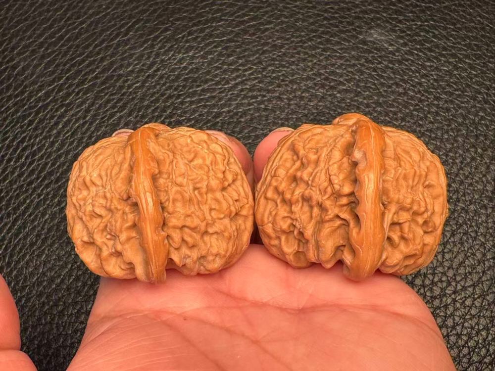 The cultural toy walnut is a white tree fruit that grows naturally and has a beautiful appearance