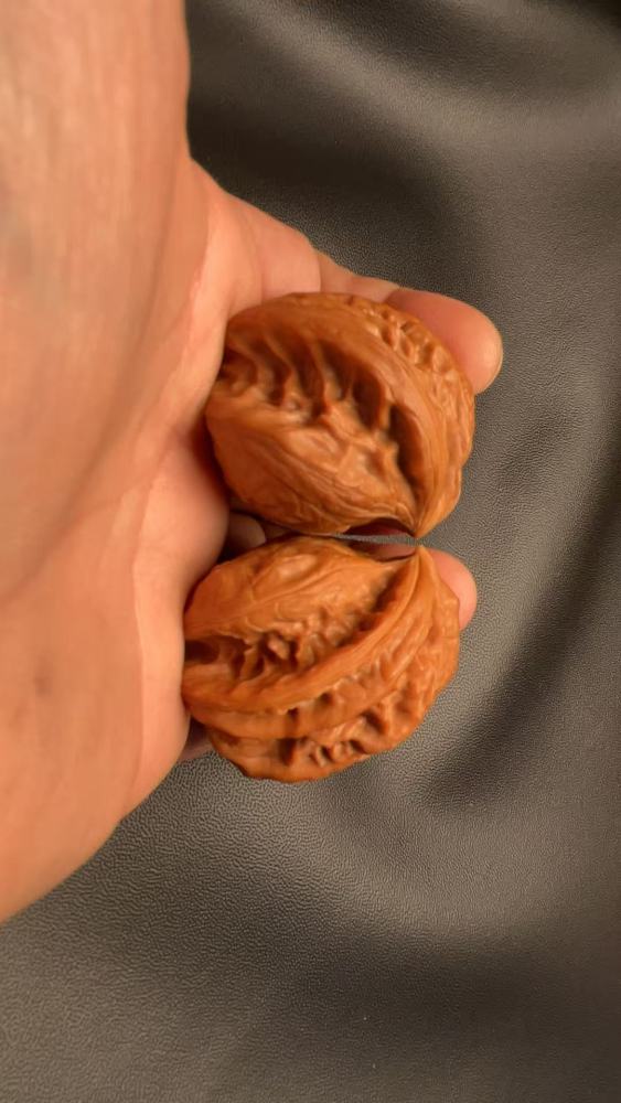 Premium hand-carved walnuts, Cao Dalong Zheng She variety, naturally grown, high-end niche specialty with a unique shape. Perfect gift for your loved one or superior. Top-quality skin, quick-coloring.