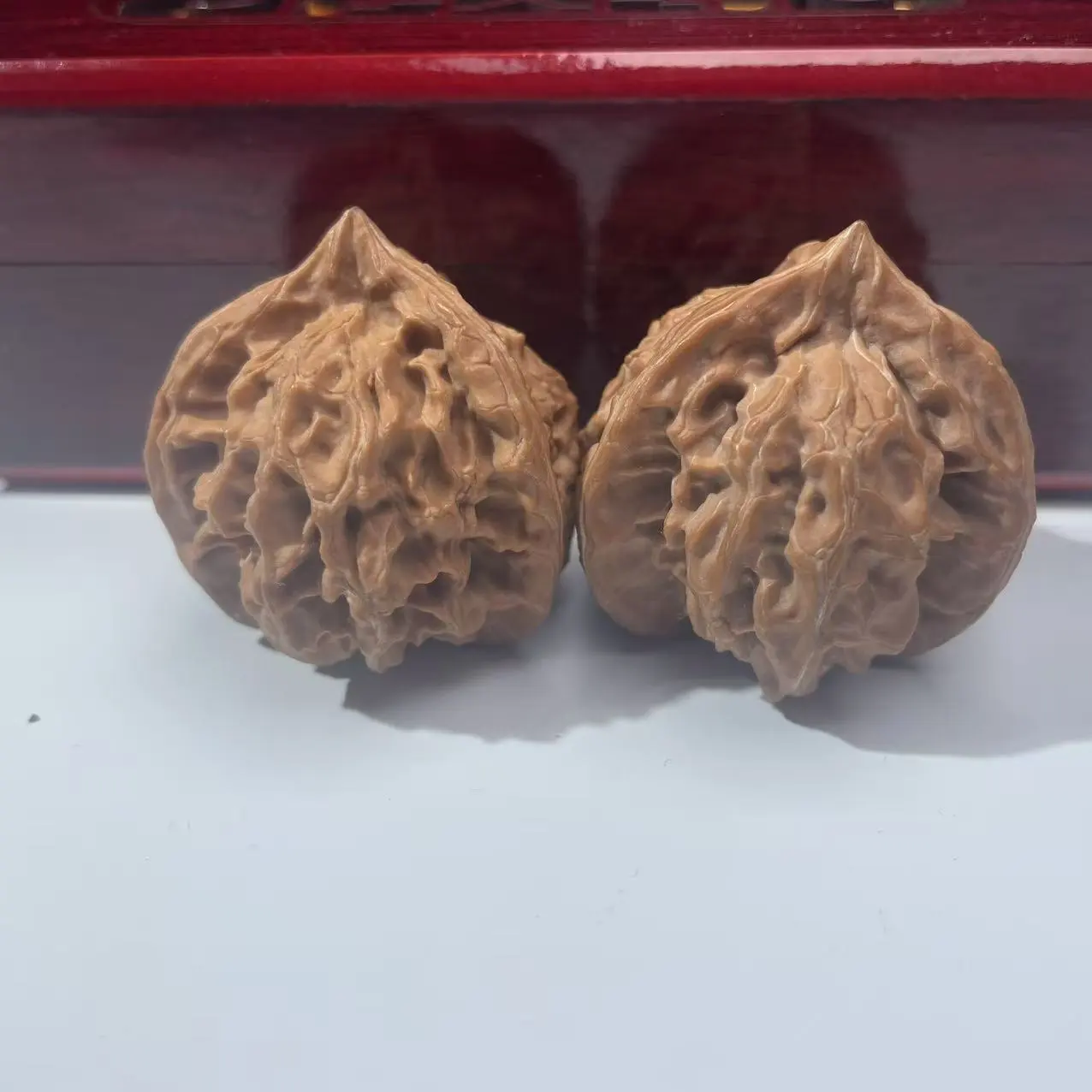 Panshan Three Ridges Wenwan Walnuts Rare Collection Hand Play Balls Premium Three Ridges Wenwan Walnuts for Fingertip Exercise & Health Care Rare Panshan Three Ridges Walnuts Luxury Gift  Collection Grade Natural Three Ridges Wenwan Walnuts Hand Play Bal