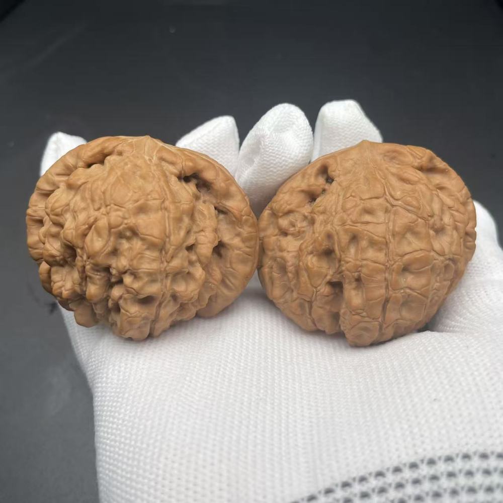 Premium Longding Triangular Wenwan Walnut | Dragon Cauldron Triangular Gourd Walnut for Collection & Hand Play, Natural Matured Nut with Exquisite Texture
