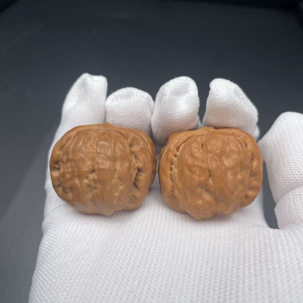 Premium Toad Head Triangular Wenwan Walnut | Collection Grade Hand Play Nut, Natural Matured, Exquisite Texture, High Market Value After Patina