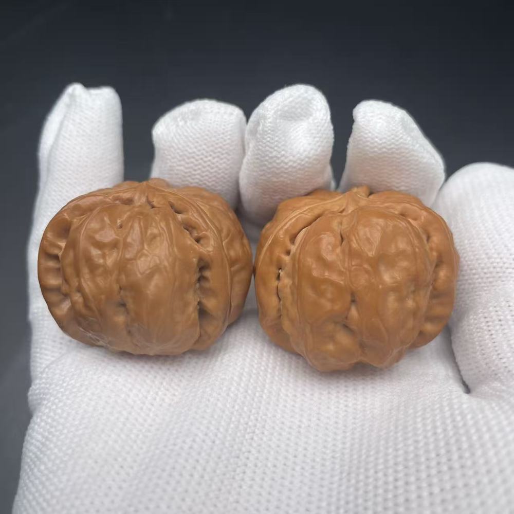 Premium Toad Head Triangular Wenwan Walnut | Collection Grade Hand Play Nut, Natural Matured, Exquisite Texture, High Market Value After Patina